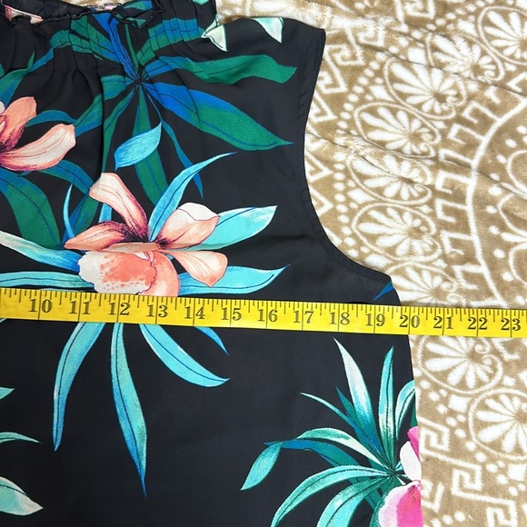 Worthington Semi Sheer Sleeveless Blouse Sz S - Picture 7 of 9